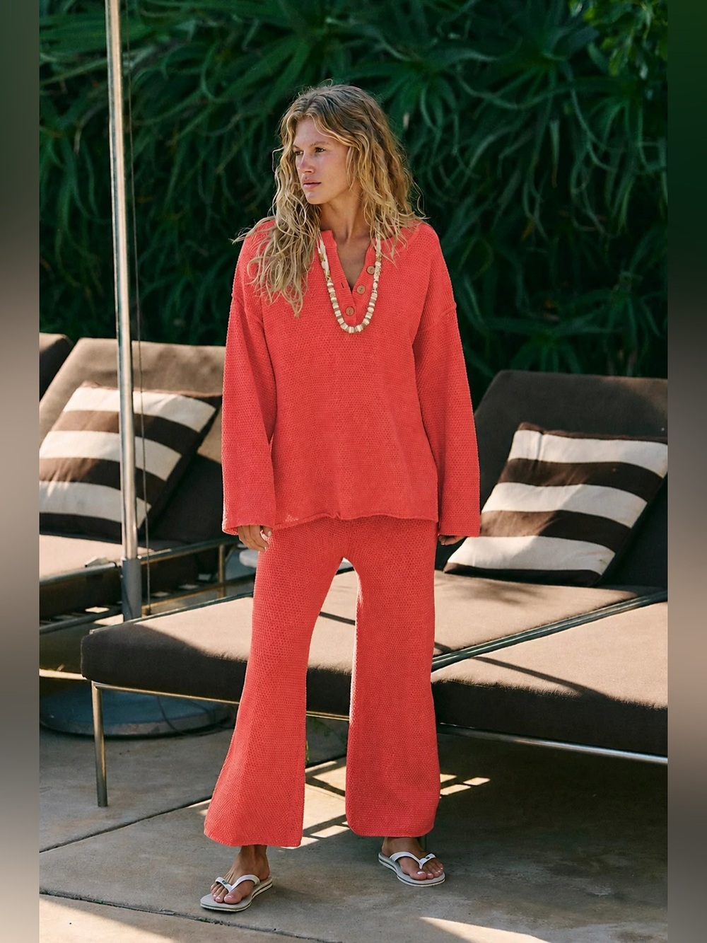 Free People Coral Wide-Leg Knit Pants ONLY